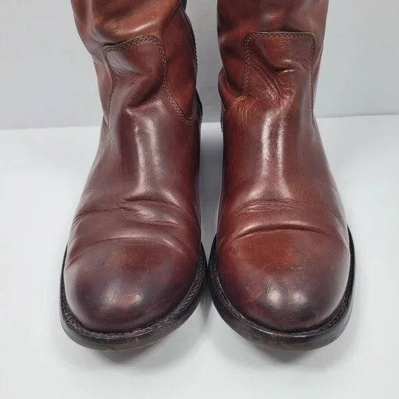 Frye Melissa Button Tall Knee Pull On Women's Brown Boots 77167 US Size 7.5B - Picture 9 of 15
